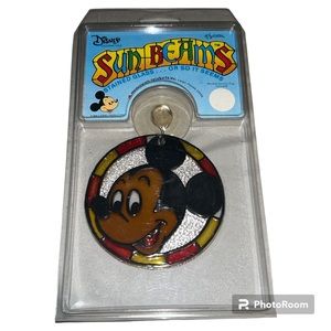 Vintage Disney Sunbeams Mickey Acrylic Stained Glass Sun Catcher